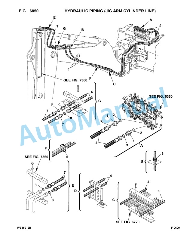 Komatsu WB150PS-2 Backhoe Loader Parts Manual 150F50001-up-5