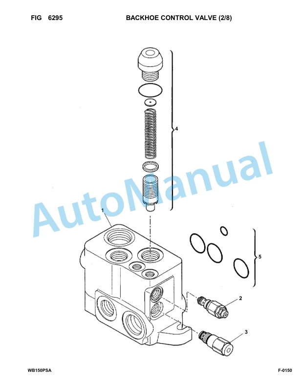 Komatsu WB150PS-2 Backhoe Loader Parts Manual 150F50020-up-4