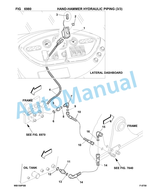 Komatsu WB150PS-2 Backhoe Loader Parts Manual 150F50032-up-5