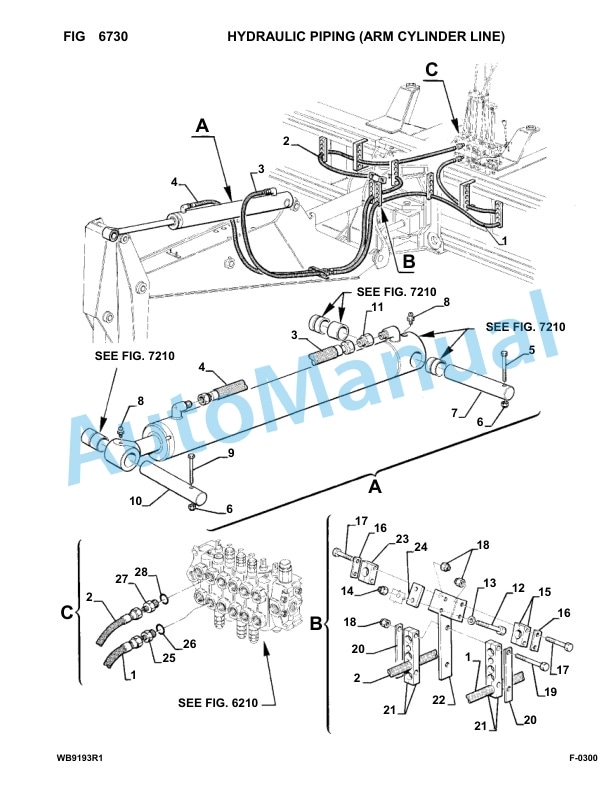 Komatsu WB91R-1, WB93R-1 Backhoe Loader Parts Manual 0000007-UP-5