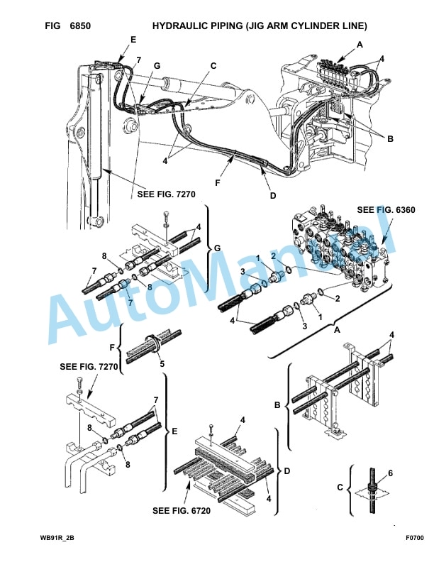 Komatsu WB91R-2 Backhoe Loader Parts Manual 91F20127-up-5