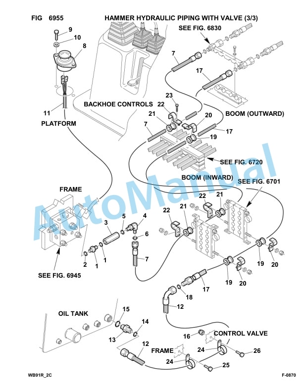 Komatsu WB91R-2 Backhoe Loader Parts Manual 91F20145-up-5
