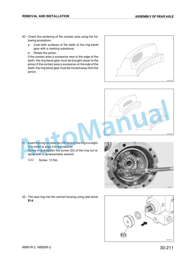 Komatsu WB91R-2, WB93R-2 Backhoe Loader Shop Manual WEBM000405-5