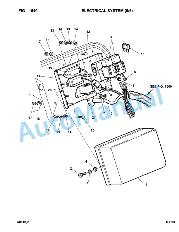 Komatsu WB93R-2 Backhoe Loader Parts Manual 93F20001-up-2