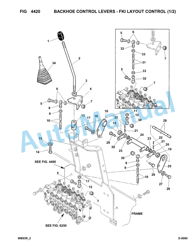Komatsu WB93R-2 Backhoe Loader Parts Manual 93F20001-up-3