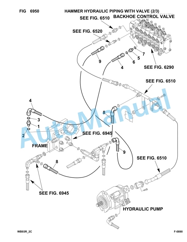 Komatsu WB93R-2 Backhoe Loader Parts Manual 93F23453-up-5