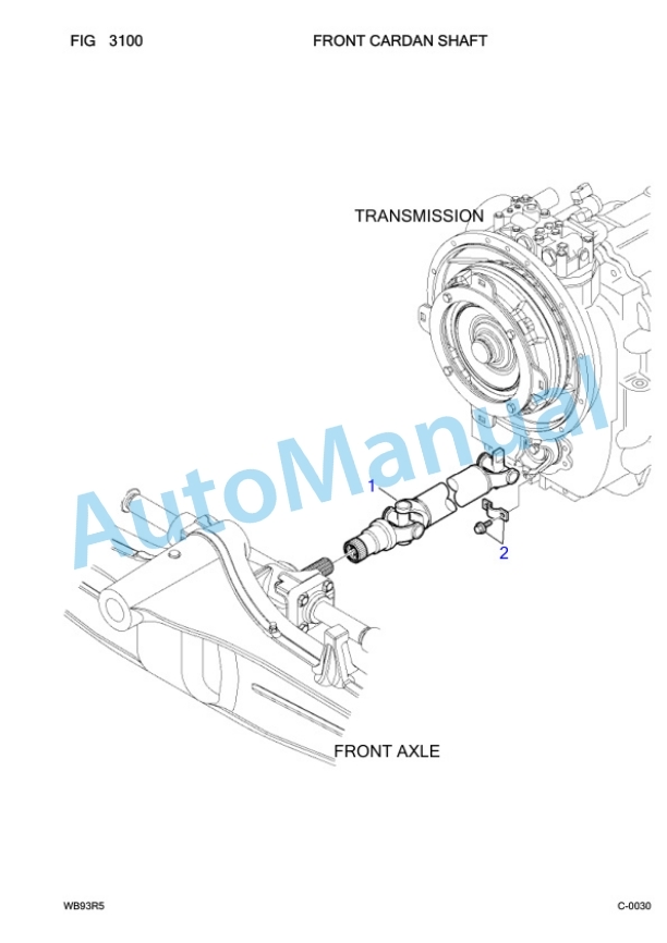 Komatsu WB93R-5 Backhoe Loader Parts Manual F50003-3