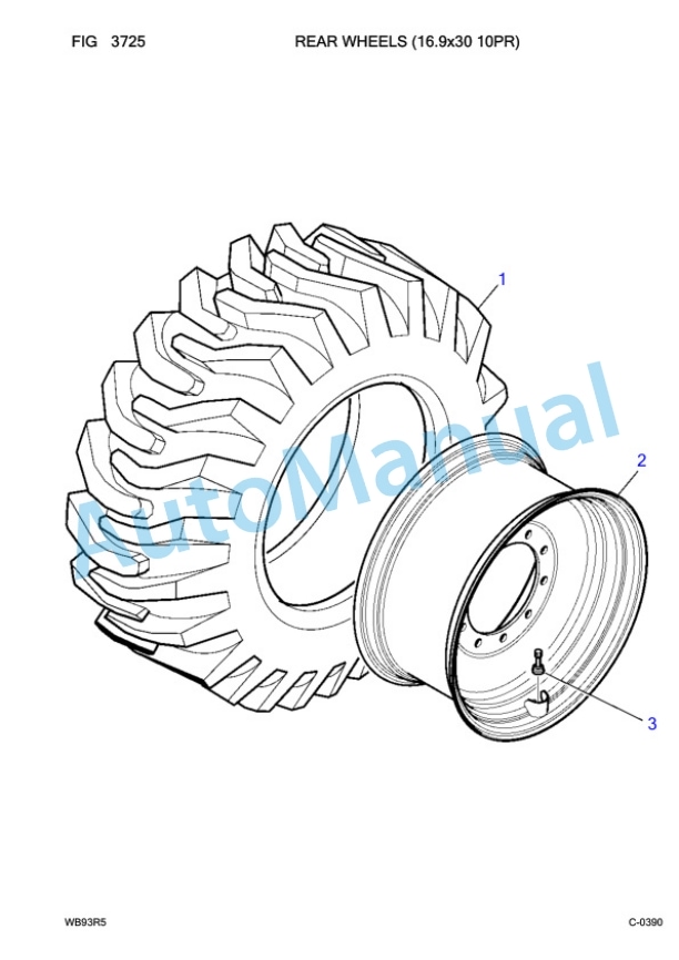 Komatsu WB93R-5 Backhoe Loader Parts Manual F50003-4