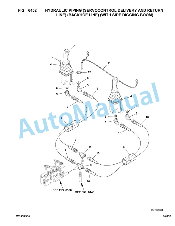 Komatsu WB93R-5E0 Backhoe Loader Parts Manual F60003-UP-4