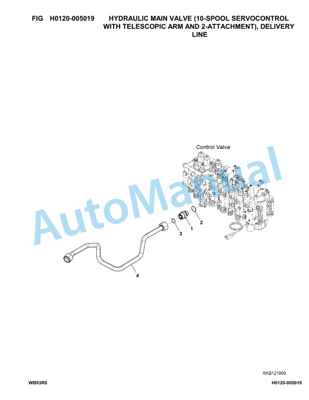 Komatsu WB93R-8 Backhoe Loader Parts Manual F80004-up-3