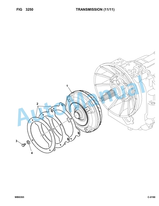 Komatsu WB93S-5 Backhoe Loader Parts Manual F00003-up-2