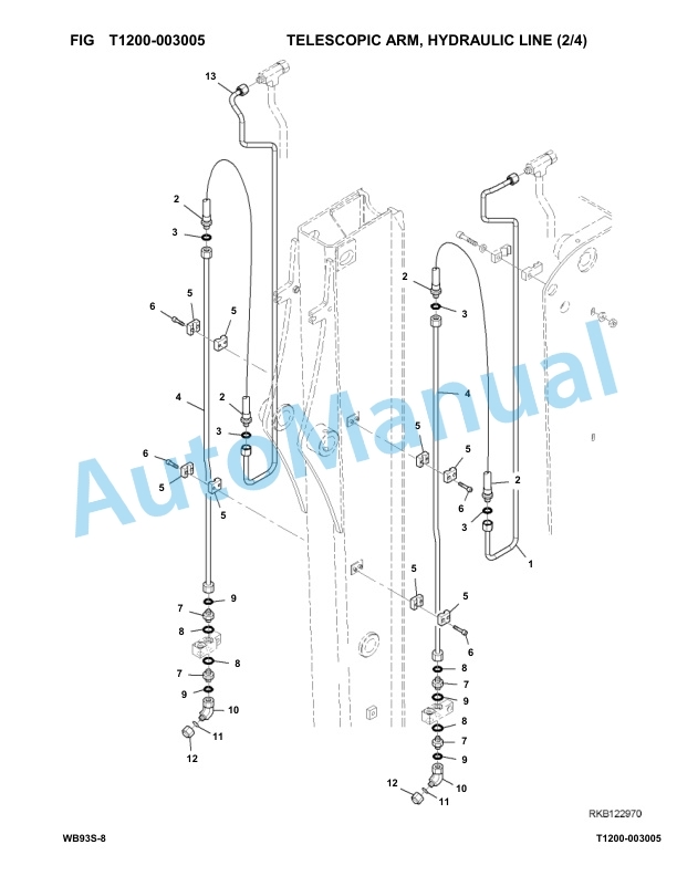 Komatsu WB93S-8 Backhoe Loader Parts Manual F20001-up-5