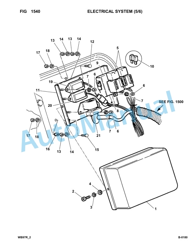 Komatsu WB97R-2 Backhoe Loader Parts Manual 97F20001-up-2