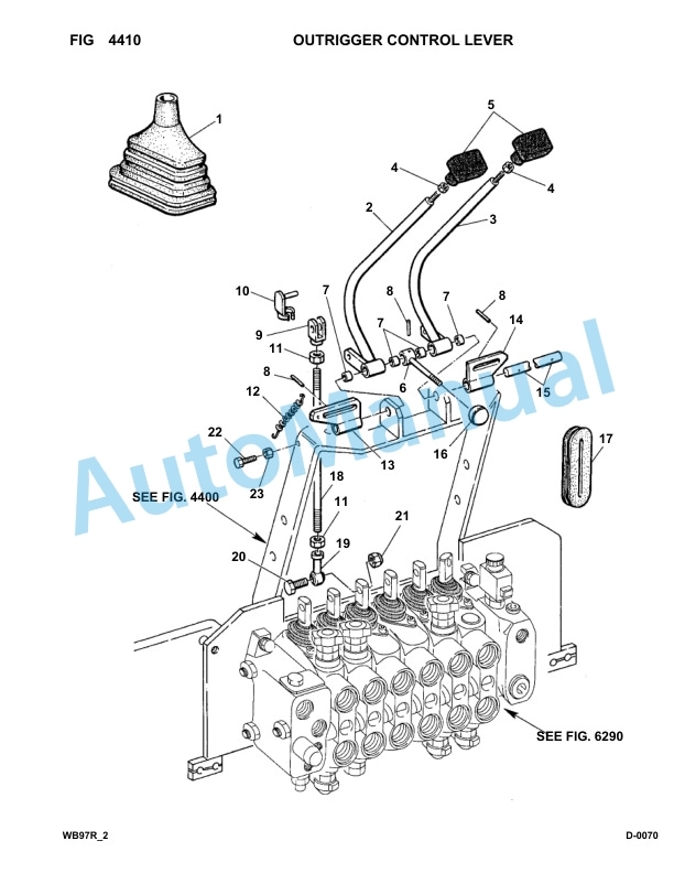 Komatsu WB97R-2 Backhoe Loader Parts Manual 97F20001-up-3