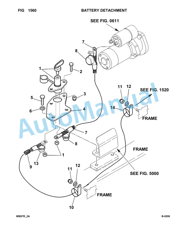 Komatsu WB97R-2 Backhoe Loader Parts Manual 97F20172-up-2
