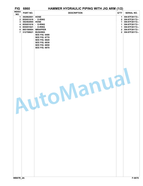 Komatsu WB97R-2 Backhoe Loader Parts Manual 97F20172-up-5