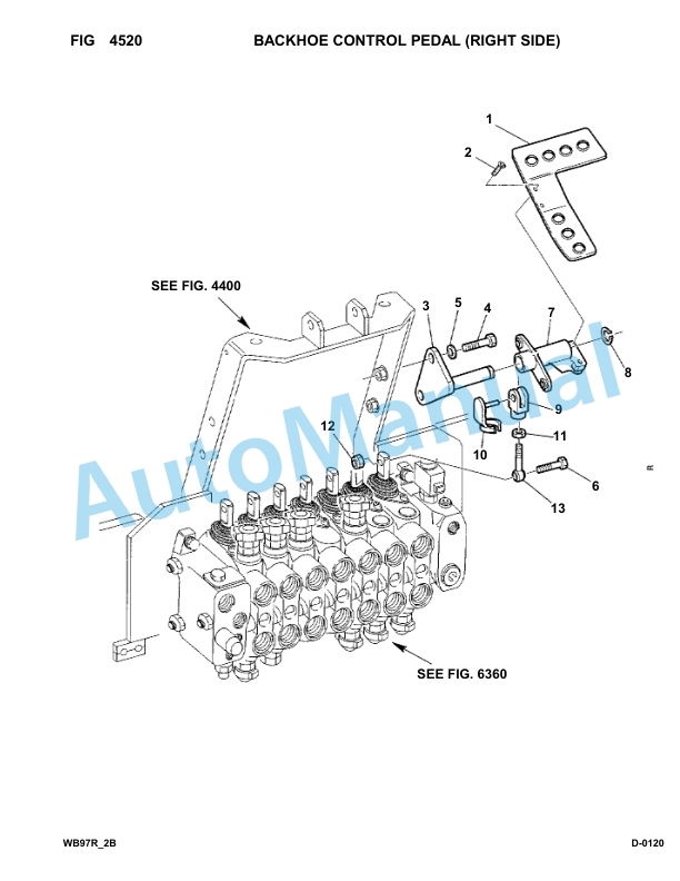 Komatsu WB97R-2B Backhoe Loader Parts Manual 97F20743-up-3