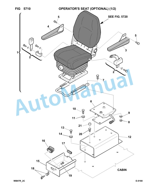 Komatsu WB97R-2B Backhoe Loader Parts Manual 97F20887-up-3