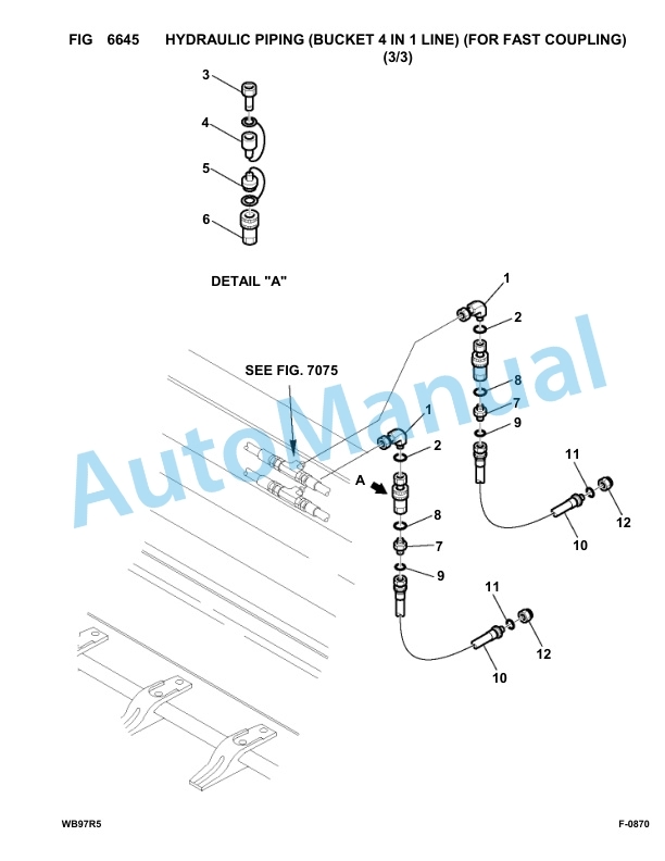 Komatsu WB97R-5 Backhoe Loader Parts Manual F50003-up-4