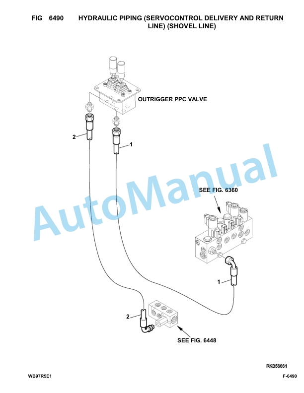 Komatsu WB97R-5E0 Backhoe Loader Parts Manual F80211-UP-4