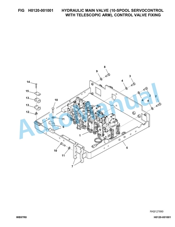 Komatsu WB97R-8 Backhoe Loader Parts Manual F60001-up-2