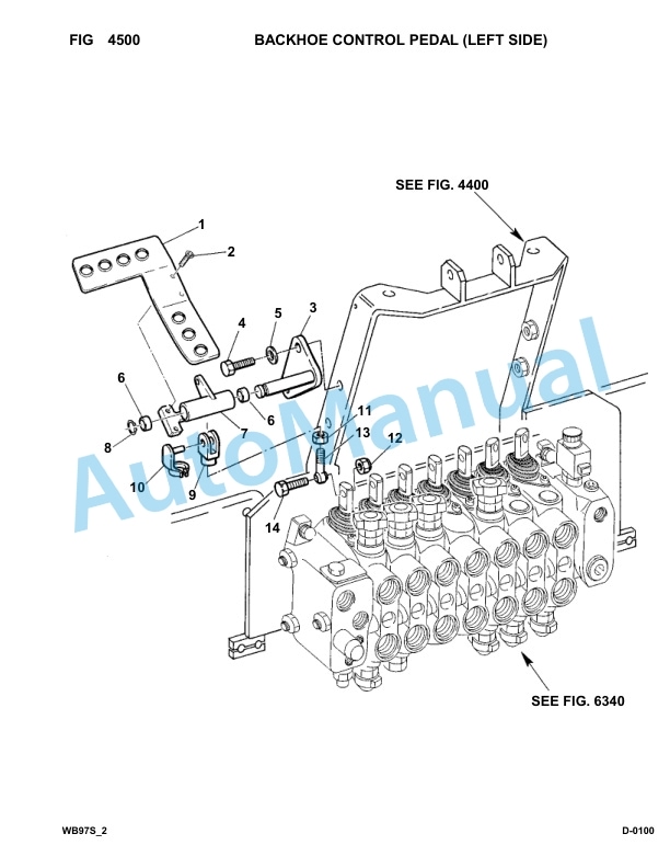 Komatsu WB97S-2 Backhoe Loader Parts Manual 97SF10001-up-3