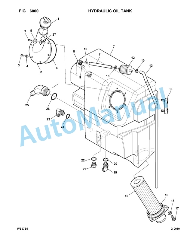 Komatsu WB97S-5 Backhoe Loader Parts Manual F00003-up-3