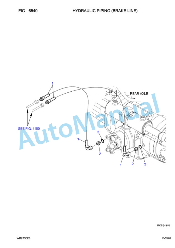 Komatsu WB97S-5E0 Backhoe Loader Parts Manual F30003-4