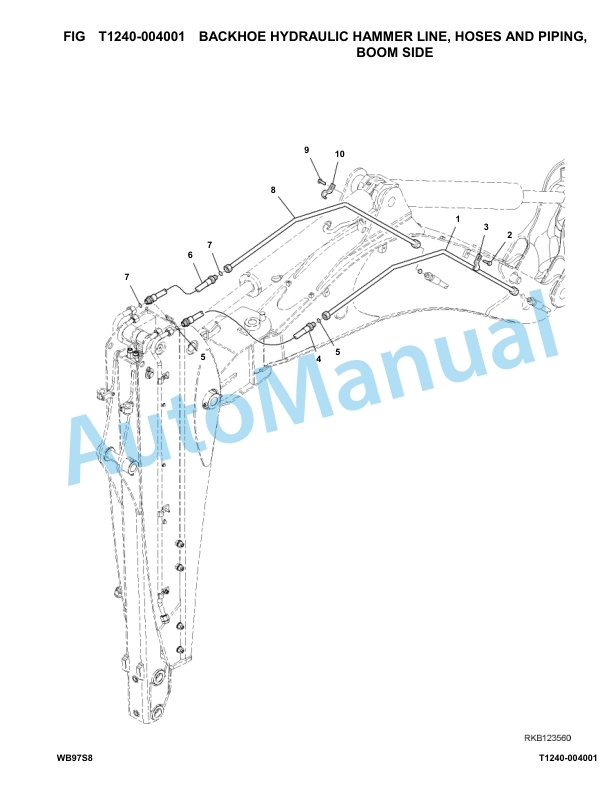 Komatsu WB97S-8 Backhoe Loader Parts Manual F40001-up-5