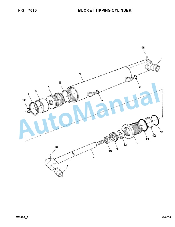 Komatsu WB98A-2 Backhoe Loader Parts Manual WB98F20001-UP-5