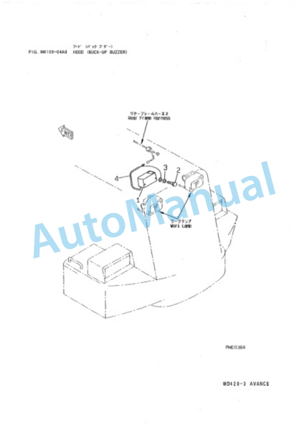 Komatsu WD420-3 Wheel Dozer Parts Manual PEPBP01100-5