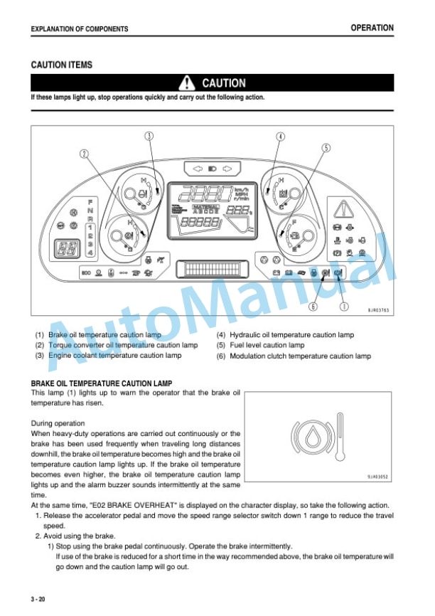 Komatsu WD600-6 Wheel Dozer Operation and Maintenance Manual TEN00461-17-2