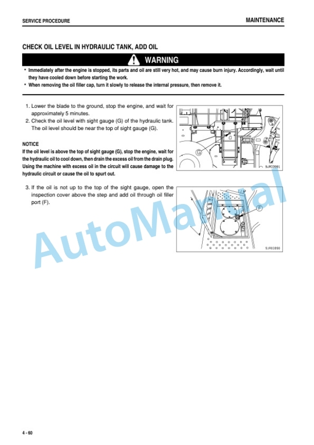 Komatsu WD600-6 Wheel Dozer Operation and Maintenance Manual TEN00461-17-5