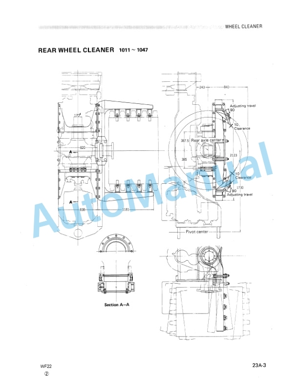 Komatsu WF22A-2 Soil Compactor, WF22T-2 Trash Compactor Shop Manual SEBM0256B01-2