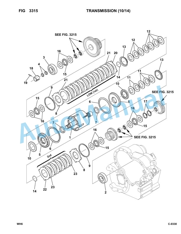 Komatsu WH609-1, WH613-1 Parts Manual 395F60001-UP-3