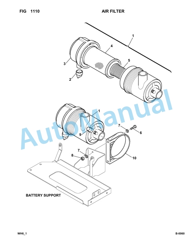 Komatsu WH609-1, WH613-1 Parts Manual 395F60261-UP-2