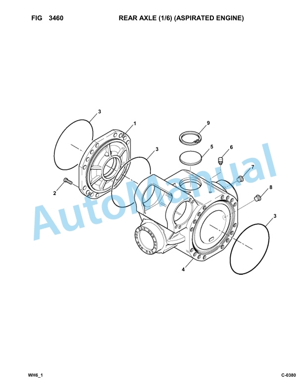 Komatsu WH609-1, WH613-1 Parts Manual 395F60261-UP-3