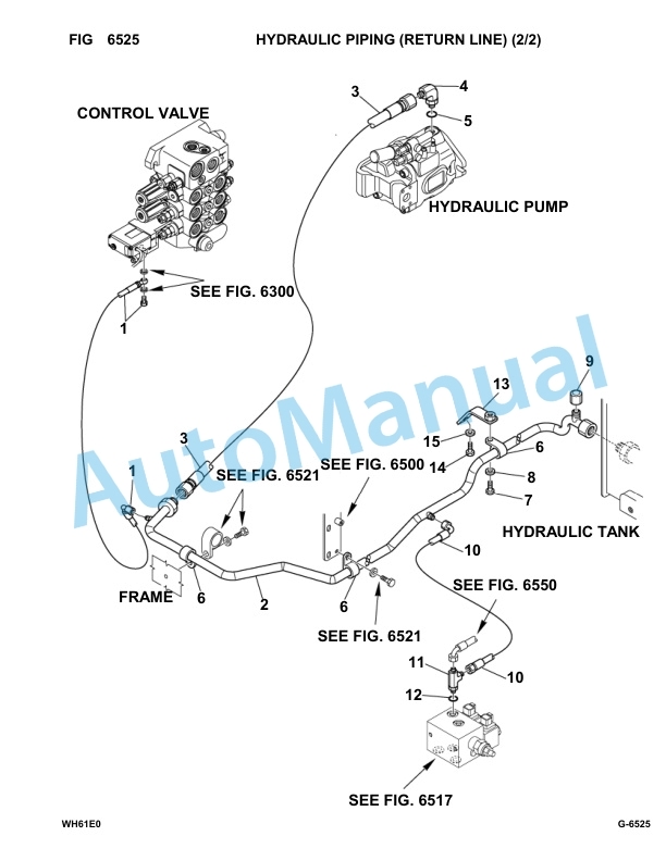 Komatsu WH609-1E0, WH613-1E0 Parts Manual 395F61003-UP-4