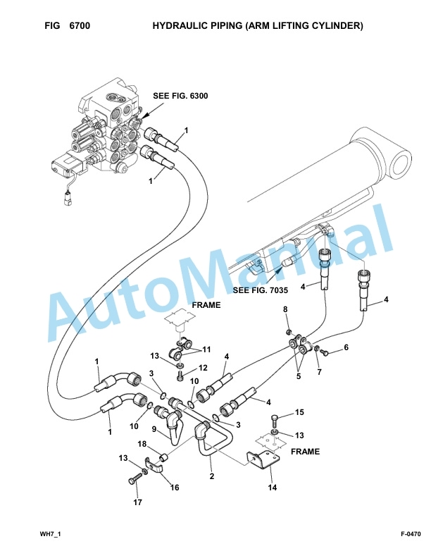 Komatsu WH713-1, WH714-1, WH714H-1, WH716-1 Parts Manual 395F70241-UP-4