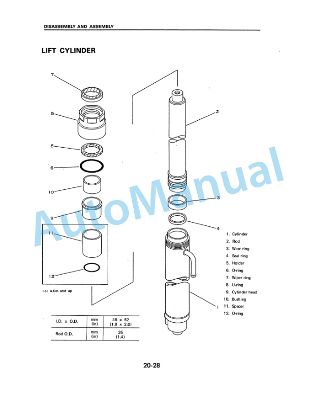 Komatsu XXAM Forklift Truck Shop Manual SM018-5