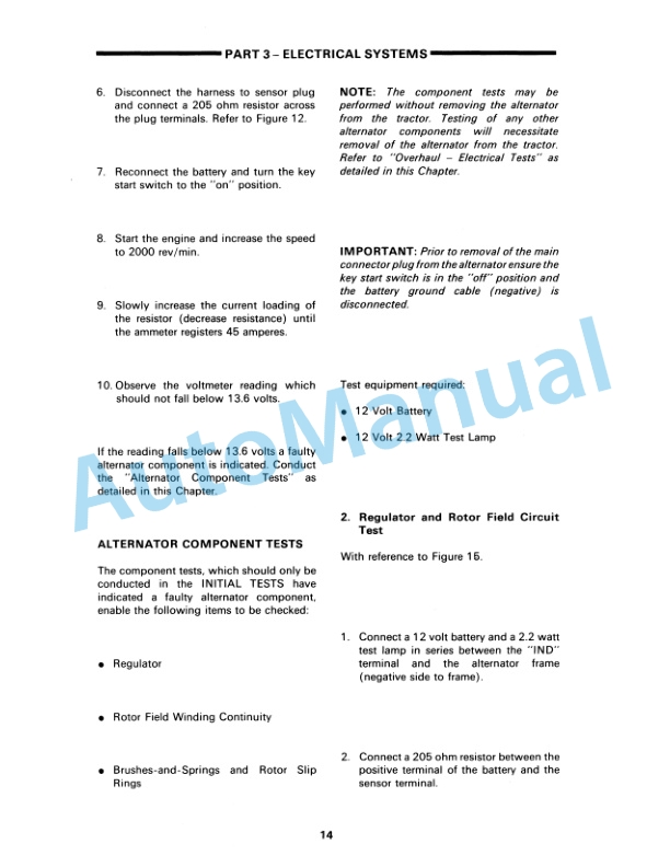 New Holland 10, 30 Series Tractor Service Manual 40001020-2B-4