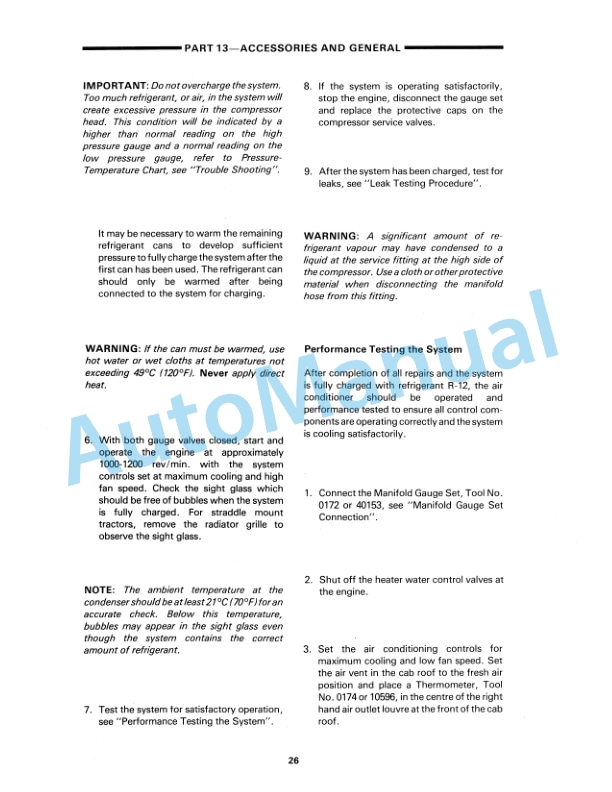 New Holland 10, 30 Series Tractor Service Manual 40001020-6-2