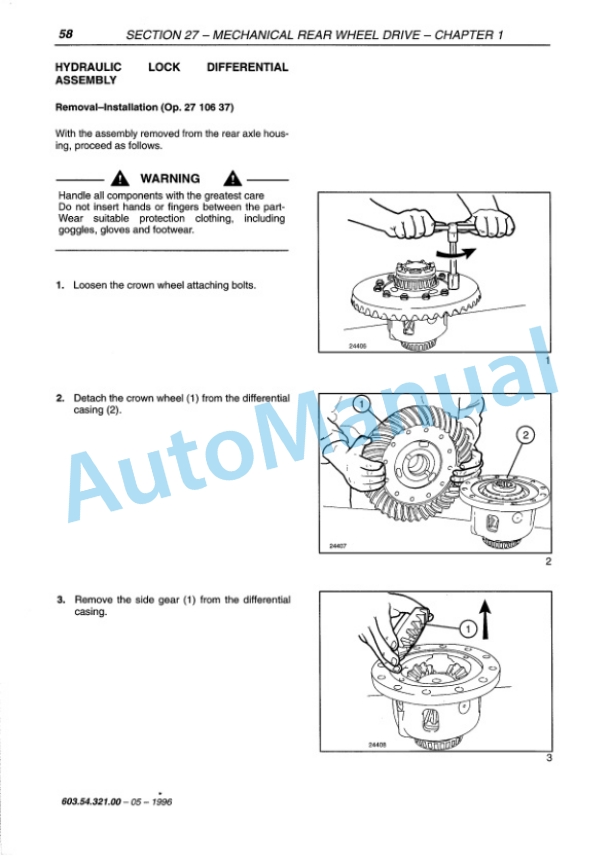 New Holland 100, 115, 135, 160 HP Tractor Repair Manual 6035432100-3