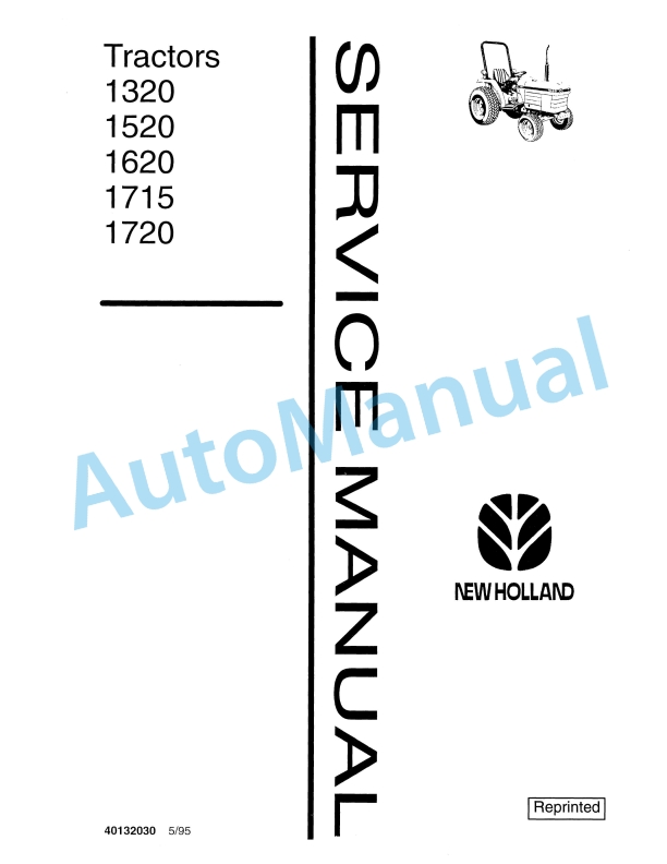New Holland 1320, 1520, 1620, 1715, 1720 Tractor Service Manual 40132030