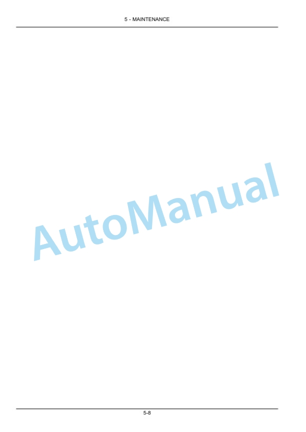 New Holland 140TL Loader Operation and Maintenance Manual 48070328-5