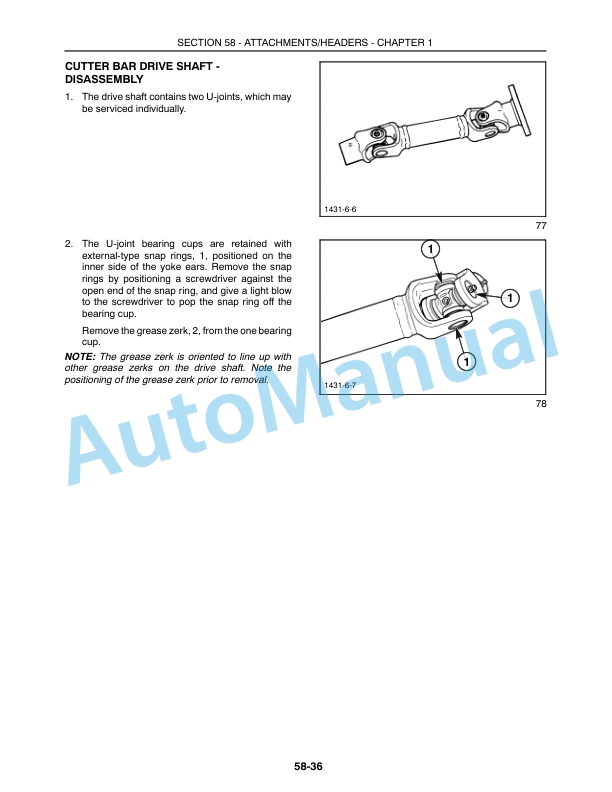 New Holland 1431, 1432 Repair Manual 86592631-4