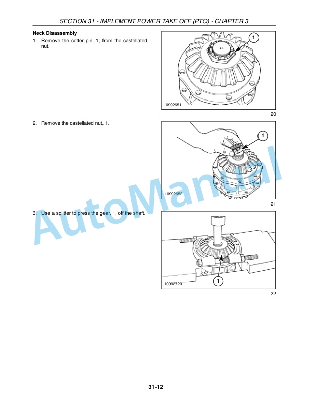 New Holland 1441, 1442 Repair Manual 86614447-2
