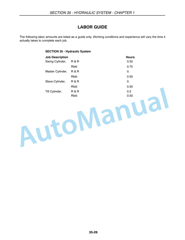 New Holland 1441, 1442 Repair Manual 86614447-3