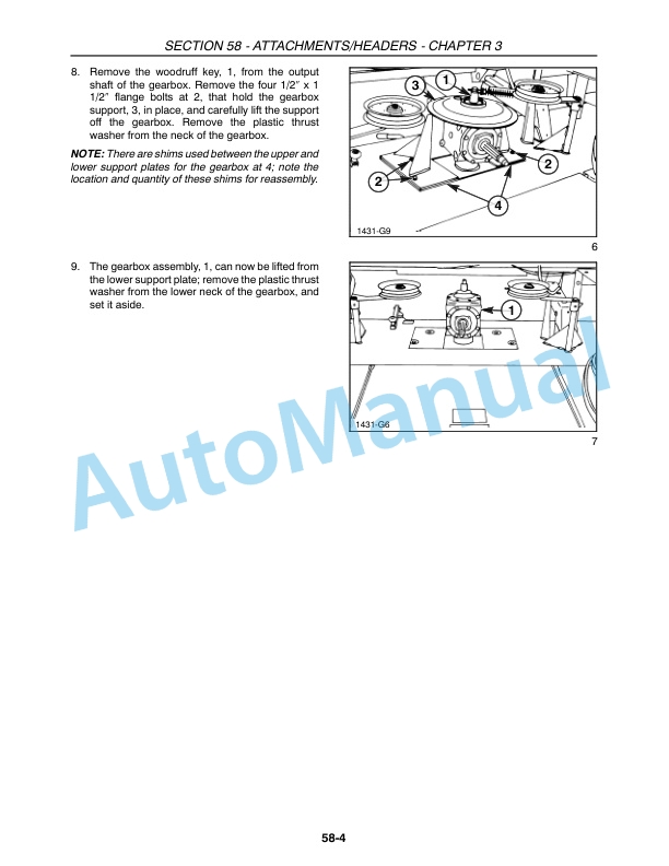 New Holland 1441, 1442 Repair Manual 86614447-4
