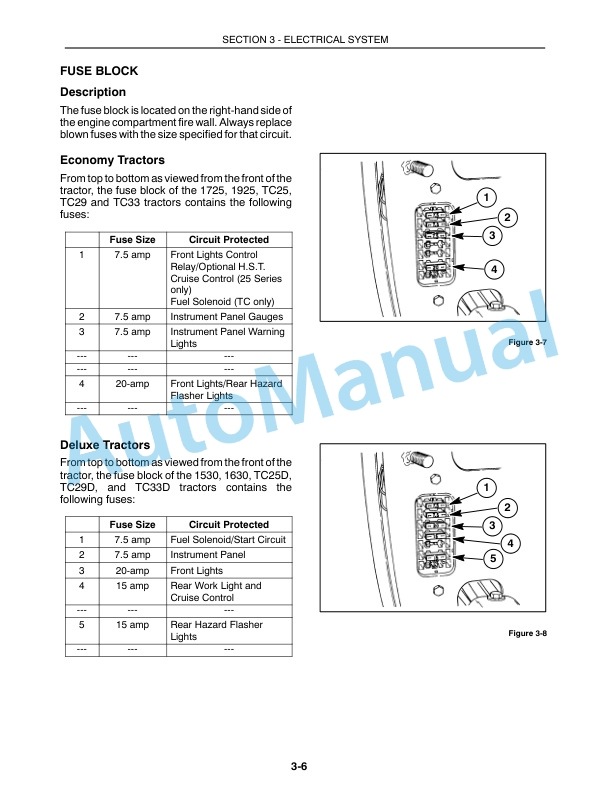 Alternative view of New Holland 1530, 1630, 1725, 1925, TC25, TC25D, TC29, TC29D, TC33, TC33D Repair Manual 86599230